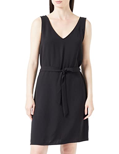 ONLY Damen Onlmette Sl V-Neck Belt Dress WVN, Schwarz, XS von ONLY