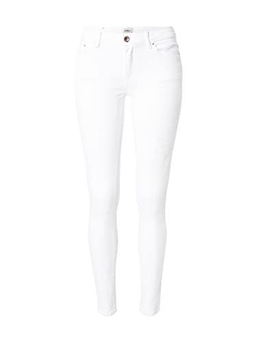 ONLY Damen Skinny-fit-Jeans Onlpaola Life Reg Sk Dest DNM Az4175, Weiß, XL / 30L ONLY Damen Skinny-fit-Jeans Onlpaola Life Reg Sk Dest DNM Az4175, Weiß, XL / 30L von ONLY