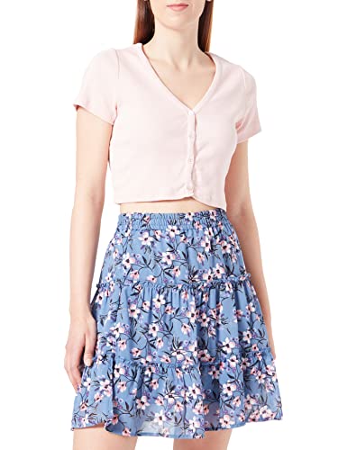 ONLY Damen Onlstar Life Fia Skirt Ptm, Infinity/Aop:star Butterfly Floral, XL von ONLY