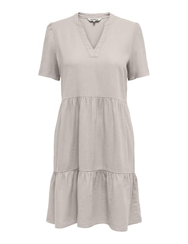 ONLTIRI-Caro S/S V-Neck LIN Dress CC PNT von ONLY