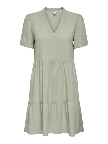 ONLTIRI-Caro S/S V-Neck LIN Dress CC PNT ONLTIRI-Caro S/S V-Neck LIN Dress CC PNT von ONLY