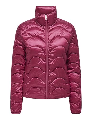 ONLY Damen ONLVEGA Wave Quilted Jacket CC OTW Pufferjacket15322043,Granita,S von ONLY