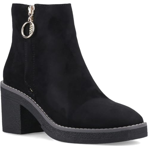 ONLY BABETTE PU Damen Stiefeletten mit Absatz Schwarz/Gold, Schwarz , 38 EU von ONLY