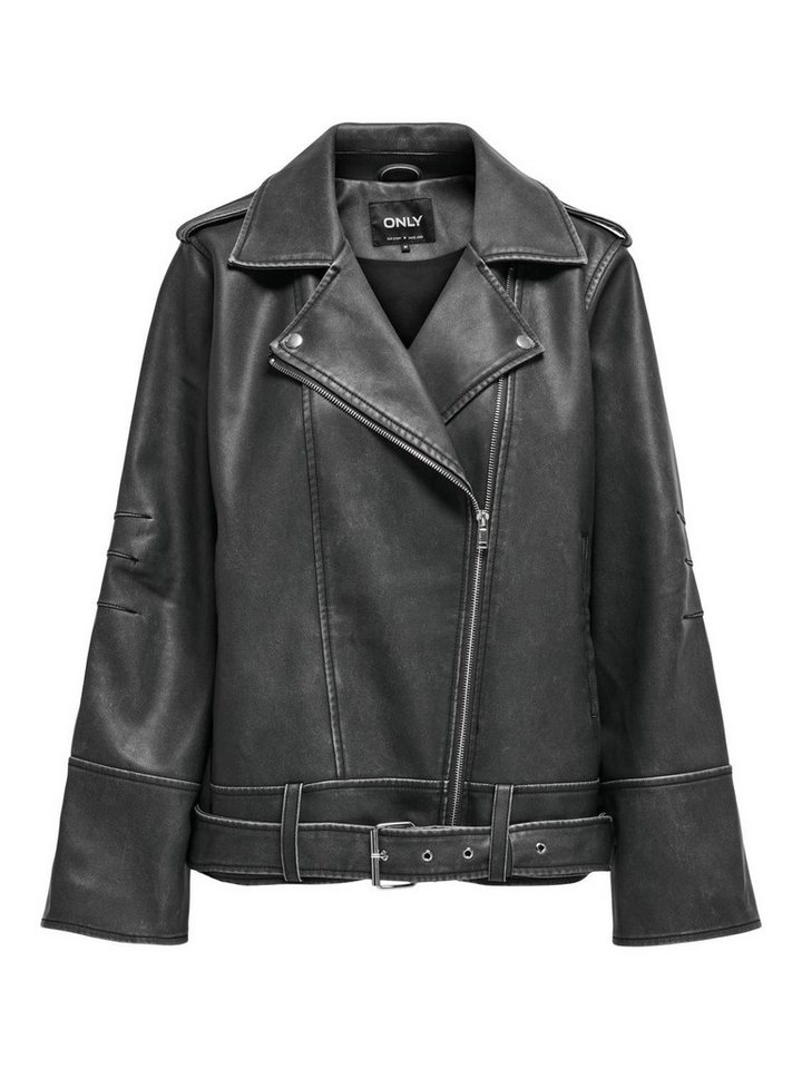 ONLY Blouson ONLMINA FAUX LEATHER OVZ.JACKET OTW Black/LOS ANGELES von ONLY