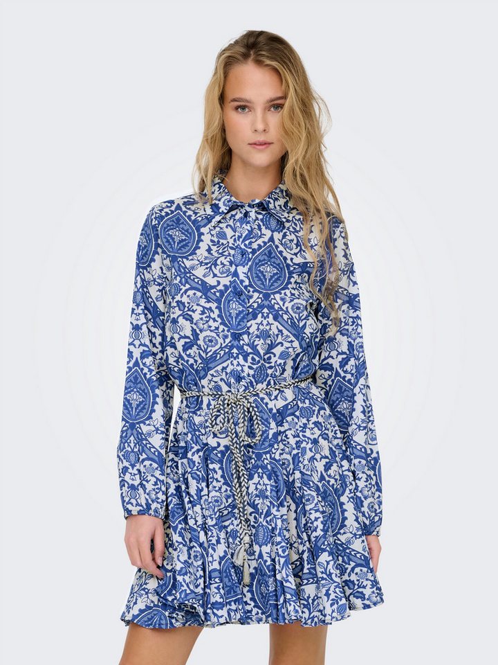 ONLY Blusenkleid ONLLUMINA L/S SHORT DRESS WVN NOOS Sommerkleid von ONLY