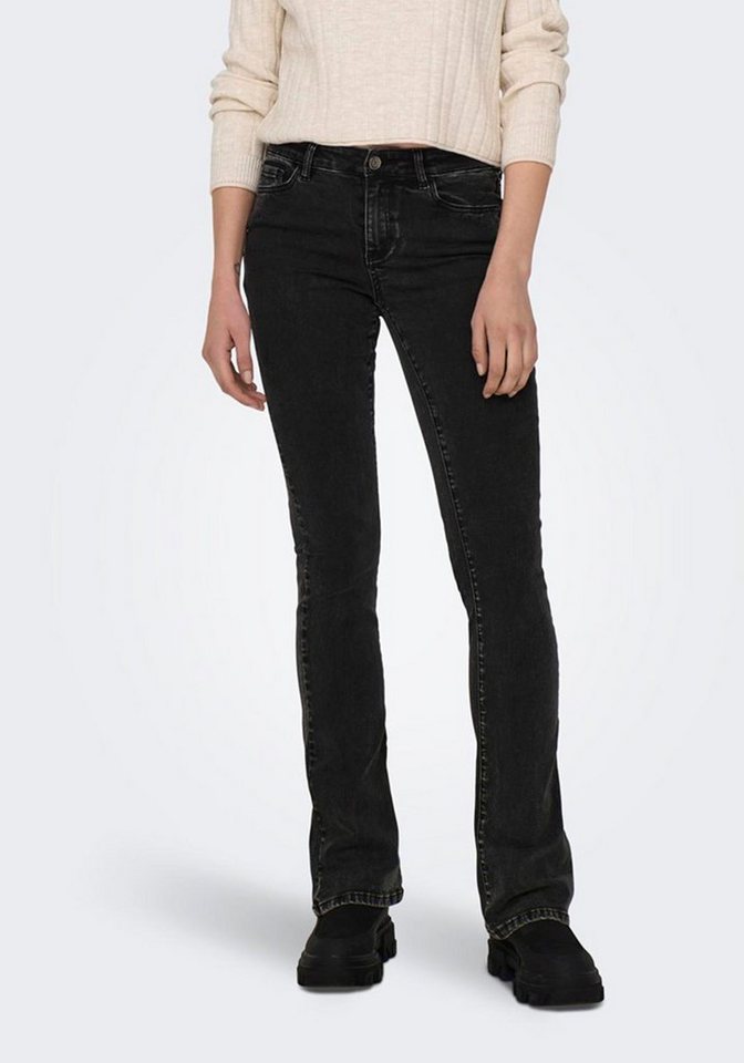 ONLY Bootcut-Jeans B800 Damen Bootcut Jeans Hose High Waist weite Jeanshose Flared Schlaghose von ONLY