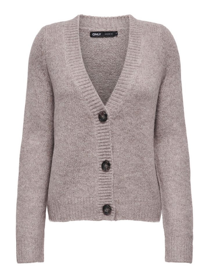 ONLY Cardigan Strickjacke Rundhals Knopfleiste langarm ONLZOEY L/S REGULAR CARDIGAN KNT NOOS von ONLY