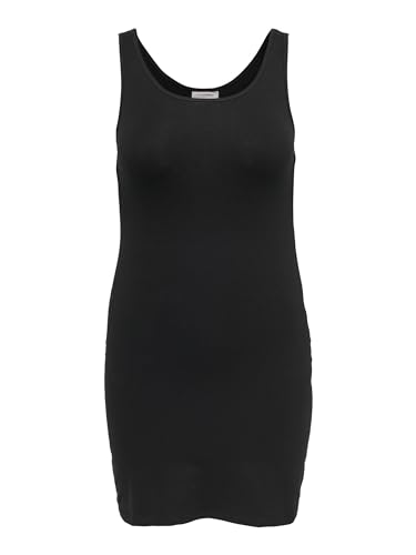 ONLY Carmakoma by Damen Tank Top ärmellos Rundhals CARTIME Long, Größe:54 XL, Farbe:Black (15188035) von ONLY