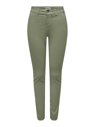 ONLY Chino Damen, Oil Green, XS / 32L von ONLY