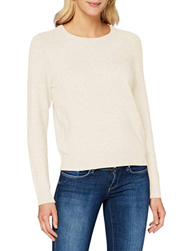 ONLY Damen Feinstrick-Pullover ONLLesly Kings Leichter Damenpulli 15170427 Whitecap Gray Melange L von ONLY