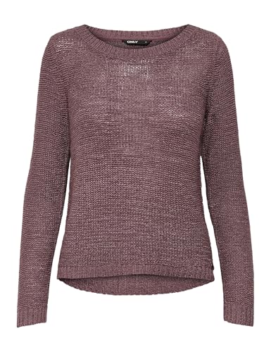 ONLY Damen ONLGEENA XO L/S KNT NOOS Pullover, 15113356,Rose Brown,L von ONLY