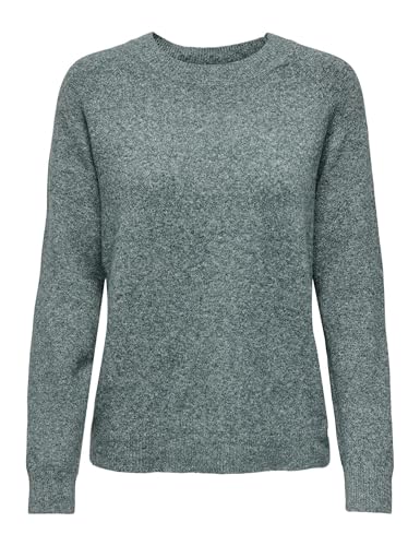 ONLY Damen Pullover Strickpullover ONLRICA Life 15204279, Sea Moss,M von ONLY