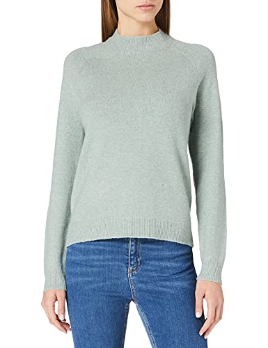 ONLY Damen Basic Strickpullover | Einfarbiger Knitted Stretch Sweater | Langarm Rundhals Shirt ONLRICA, Farben:Mint, Größe:36 von ONLY