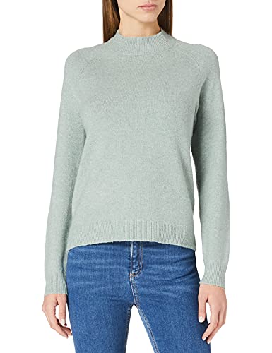 ONLY Damen Basic Strickpullover | Einfarbiger Knitted Stretch Sweater | Langarm Rundhals Shirt ONLRICA, Farben:Mint, Größe:42 von ONLY