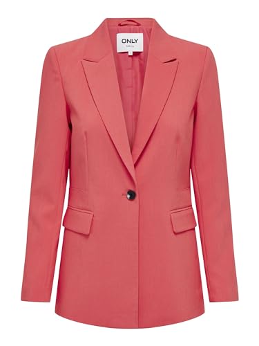 ONLY Damen Blazer ONLRAVEN Life L/S Fitted Blazer CC TLR (DE/NL/SE/PL, Numerisch, 36, Regular, Regular, dunkelrosa) von ONLY