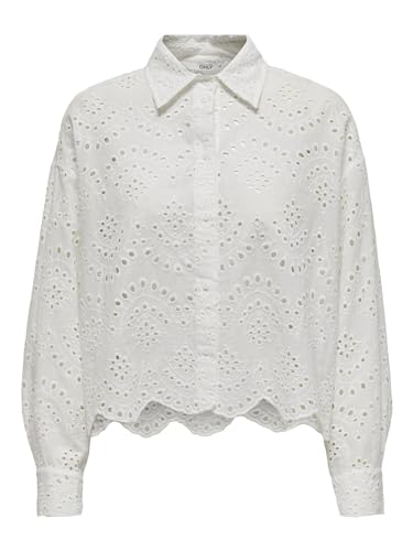 ONLY Damen Onlvalais L/S Shirt WVN Noos 15269568,Cloud Dancer,XL ONLY Damen Onlvalais L/S Shirt WVN Noos 15269568,Cloud Dancer,XL von ONLY