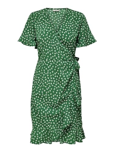 ONLY Damen Blusen Wickelkleid | Lockeres Midi Kurzarm Tunika Dress | Knielang mit Bindegürtel ONLOLIVIA, Farben:Grün, Größe:40 ONLY Damen Blusen Wickelkleid | Lockeres Midi Kurzarm Tunika Dress | Knielang mit Bindegürtel ONLOLIVIA, Farben:Grün, Größe:40 von ONLY