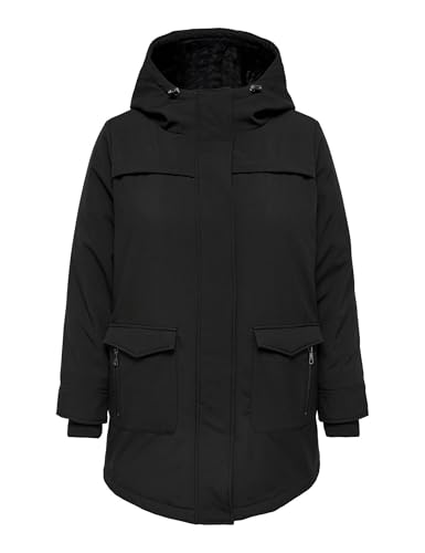 Only Damen Carmaastricht Softshell Parka OTW Noos Funktionsmantel, Schwarz, M EU von ONLY Carmakoma