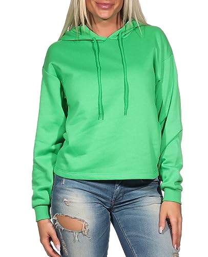 ONLY Damen Hoodie ONLFave Sweatshirt mit Kapuze 15321401 Island Green XS von ONLY