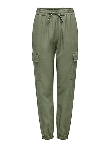 ONLY Damen ONLCARO MW LIN Pull-UP Cargo PNT NOOS 15310987,Oil Green,S / 32L ONLY Damen ONLCARO MW LIN Pull-UP Cargo PNT NOOS 15310987,Oil Green,S / 32L von ONLY
