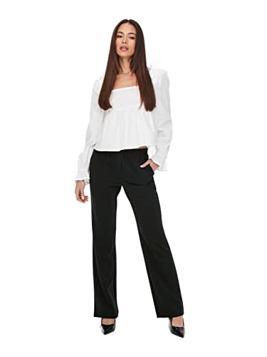 ONLY Damen Hose ONLKOBE - Regular Fit -Schwarz XS S M L XL 9% Elasthan Stoffhose, Größe:XS, Farbvariante:Black 15220923 ONLY Damen Hose ONLKOBE - Regular Fit -Schwarz XS S M L XL 9% Elasthan Stoffhose, Größe:XS, Farbvariante:Black 15220923 von ONLY
