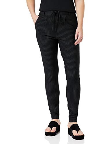 ONLY Damen Hose OnlPoptrash Einfarbige Sweathose Stoffhose Jogginghose (L / 30L, Black) von ONLY