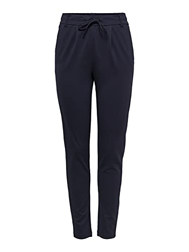 ONLY Damen Hose OnlPoptrash Einfarbige Sweathose Stoffhose Jogginghose (M / 30L, Night Sky) von ONLY