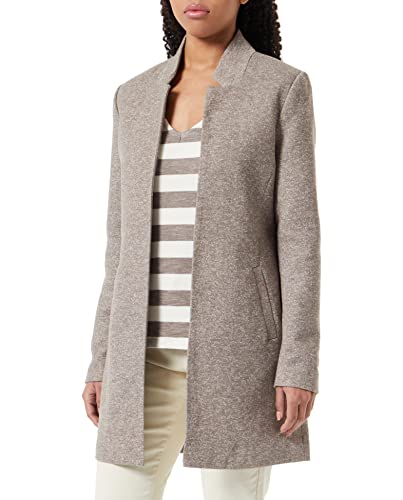 ONLY Damen Jacke Coatigan Soho einfarbiger Blazer 15149366 Walnut Melange XS von ONLY