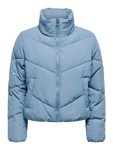 ONLY Damen Jacke ONLMAGGI LIFE SOLID PUFFER CC OTW (XS, windward blue) von ONLY