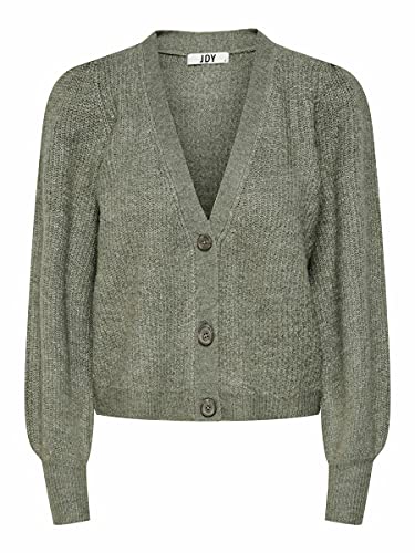 ONLY Damen Jdydrea L/S Short Cardigan KNT Noos Strickjacke, Mermaid/Detail:Melange, XXL EU von ONLY