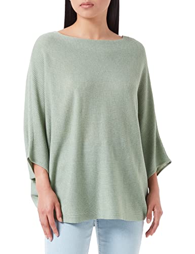 JDY Damen Pullover Feinstrick Sweatshirt Jumper Fledermausärmel Knitted JDYNEW Behave BATSLEEVE Sweater, Farben:Grün, Größe:32 von ONLY