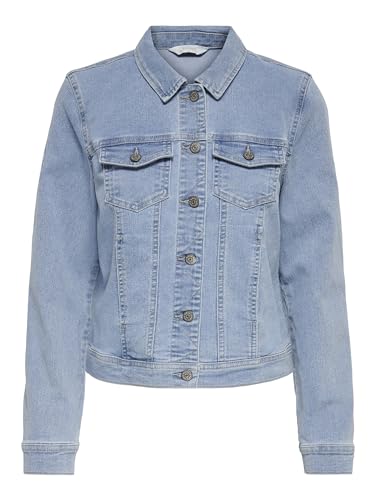 ONLY Damen Jacke 15243147 Light Blue Denim S von ONLY