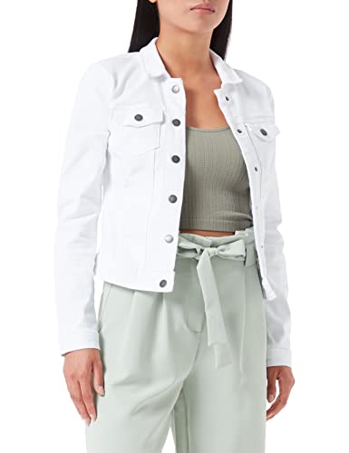 ONLY Damen Jeans Jacke Westa Life 15192447 White 36 von ONLY