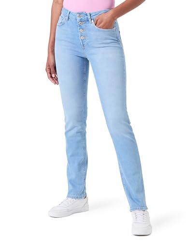 ONLY Damen Jeanshose ONLLILOU HW Slim Button LB DNM REA959, Light Blue Denim,27W / 34L von ONLY