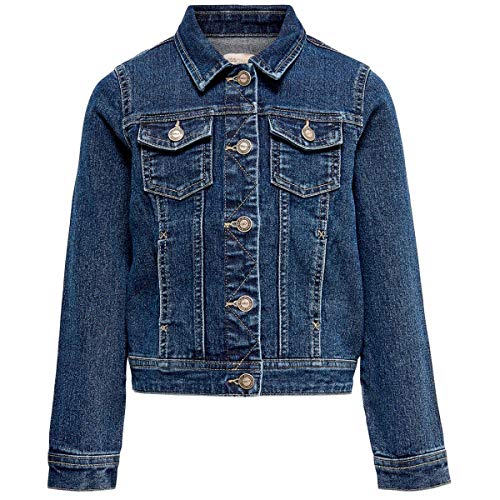 ONLY Girl Jeansjacke Dunkelblaue 116Medium Blue Denim von ONLY