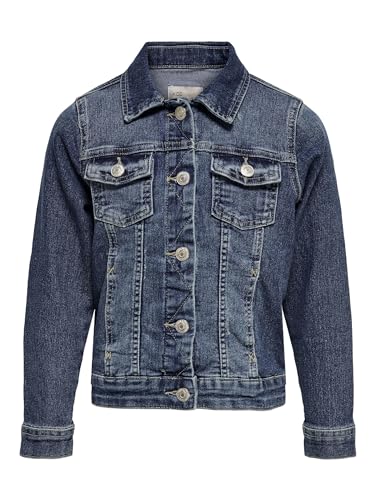 ONLY Girl Jeansjacke Dunkelblaue 134Medium Blue Denim von ONLY