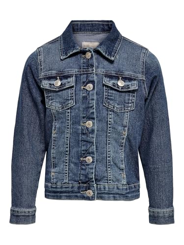 ONLY Girl Jeansjacke Dunkelblaue 146Medium Blue Denim von ONLY