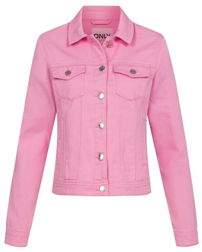 ONLY Damen ONLTIA L/S Colored Jacket PNT RP Jacke, (DE/NL/SE/PL, Numerisch, 38, Regular, Regular, Begonia Pink) von ONLY