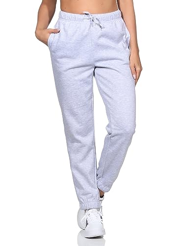 ONLY Damen Jogginghose ONLFave Sweathose Loungewear 15321402 Light Grey Melange L von ONLY