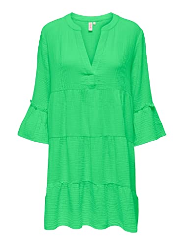 ONLY Damen Kleid 15267999 Summer Green L von ONLY