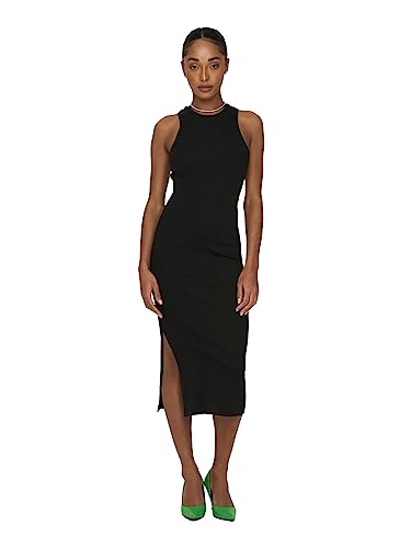 ONLY Damen Onlbelfast S/L Midi Dress JRS Noos, Schwarz, XS ONLY Damen Onlbelfast S/L Midi Dress JRS Noos, Schwarz, XS von ONLY