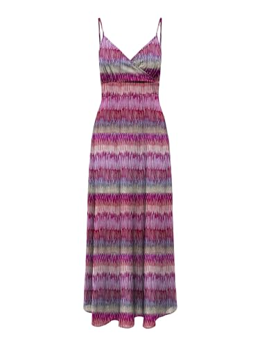 ONLY Damen Kleid Onlnova Life ADA Long Dress AOP PTM (DE/NL/SE/PL, Alphanumerisch, L, Regular, Regular, Phlox pink) von ONLY