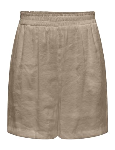 ONLY Damen Onliris Modal Hw Shorts Noos WVN, Silver Mink, M von ONLY