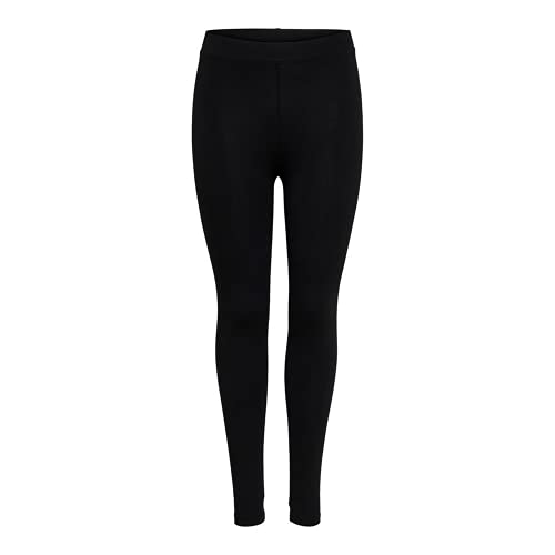 ONLY Damen Leggings in Schwarz für Freizeit Sport Yoga (DE/NL/SE/PL, Alphanumerisch, S, 1, Schwarz) von ONLY