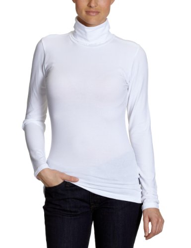 ONLY Damen Live Love Rollneck Langarmshirt 15046218, Gr. 34 (XS), Weiß (WHITE) von ONLY