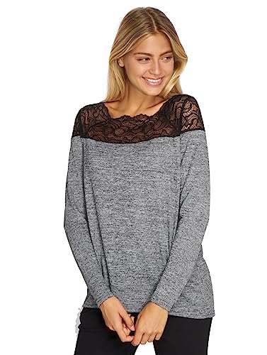 ONLY Damen Longsleeve onlElcos grau L von ONLY