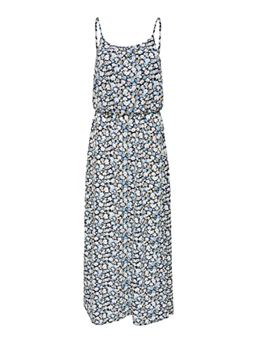 ONLY Damen Maxi-Kleid OnlWinner Spagetti-Träger Strandkleid Sommer-Kleider, Farbe:Hellblau, Größe:34 von ONLY