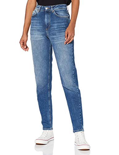 ONLY Damen Onlveneda Life Mom Jeans Rea844 Noos Hose, Dark Blue Denim, XL/34 von ONLY