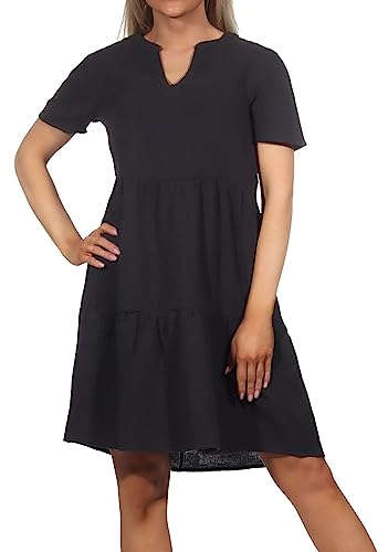ONLTHYRA Life SS V-Neck Dress WVN CS von ONLY