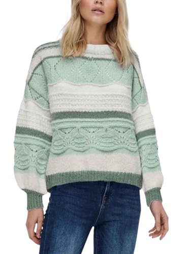 ONLY Damen Pullover 15257667 Silt Green XL von ONLY